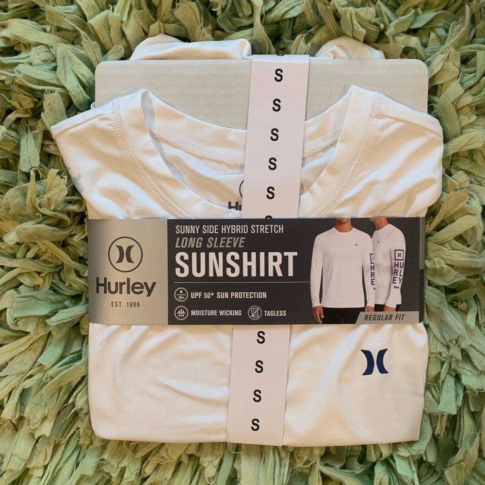 Hurley Sunny Side Hybrid Stretch Long Sleeve Sunshirt UPF 50+ Small